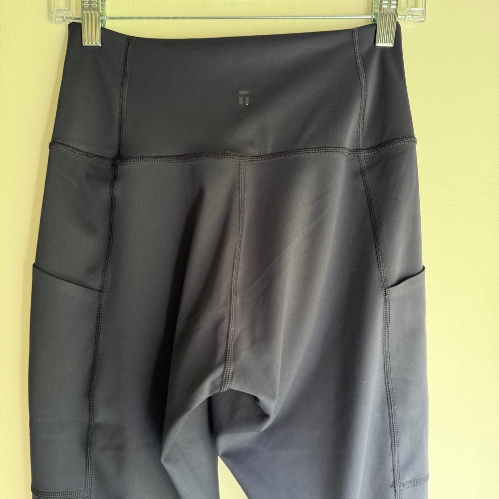 Tommy John Womens Navy Blue High Rise Pocket Leggings Size Medium Activewear - Picture 4 of 7